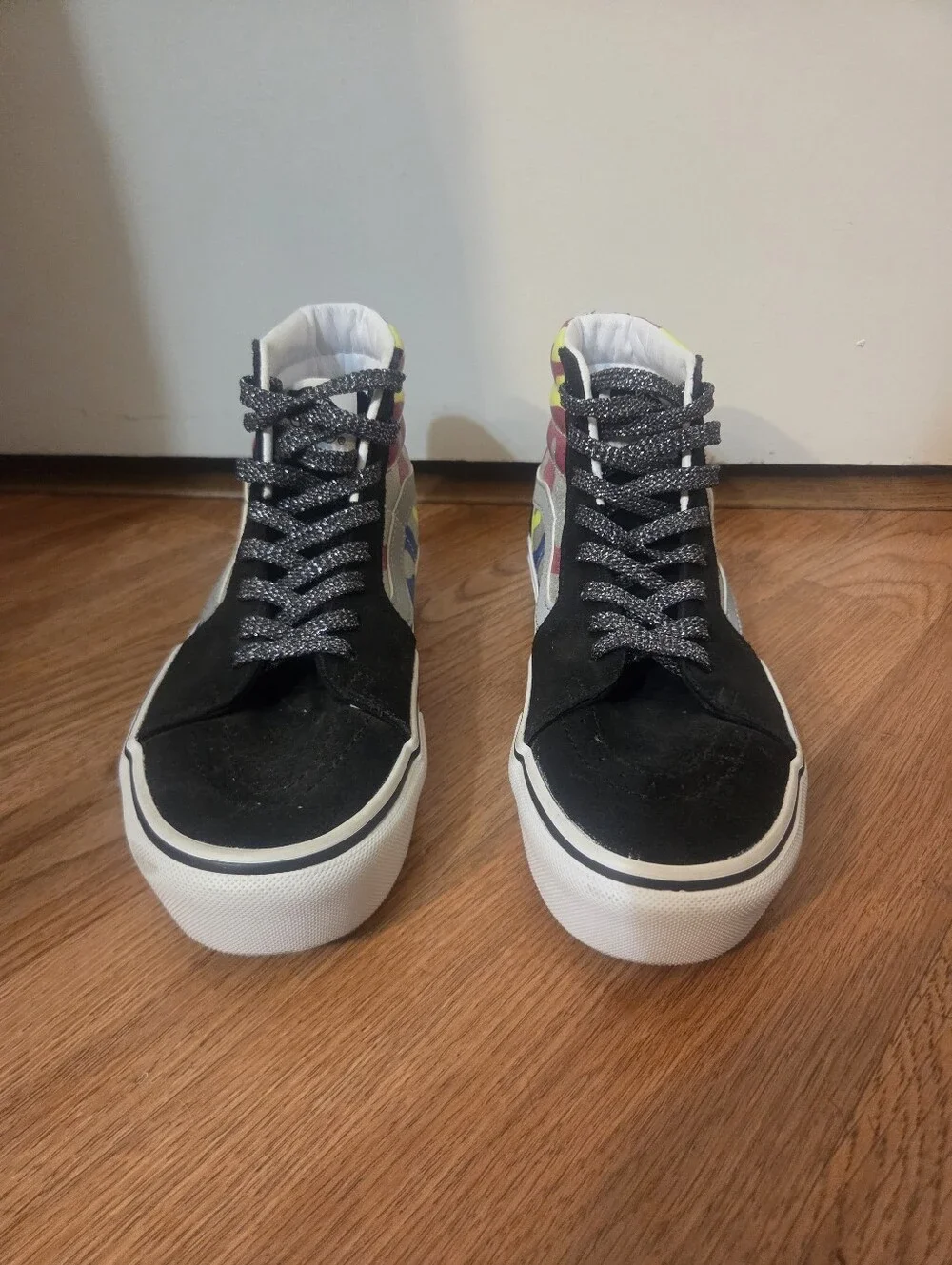 Vans Sk8 Hi Platform After Dark Glitter Camo (7)